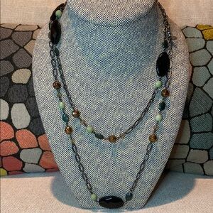 Elegant Multi-Color Beaded Necklace